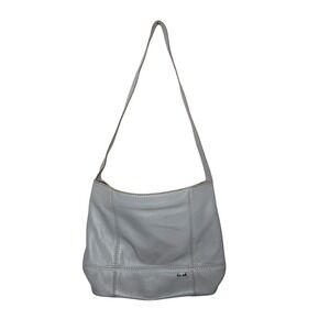 The Sak Grey Leather Hobo Shoulder Bag Purse